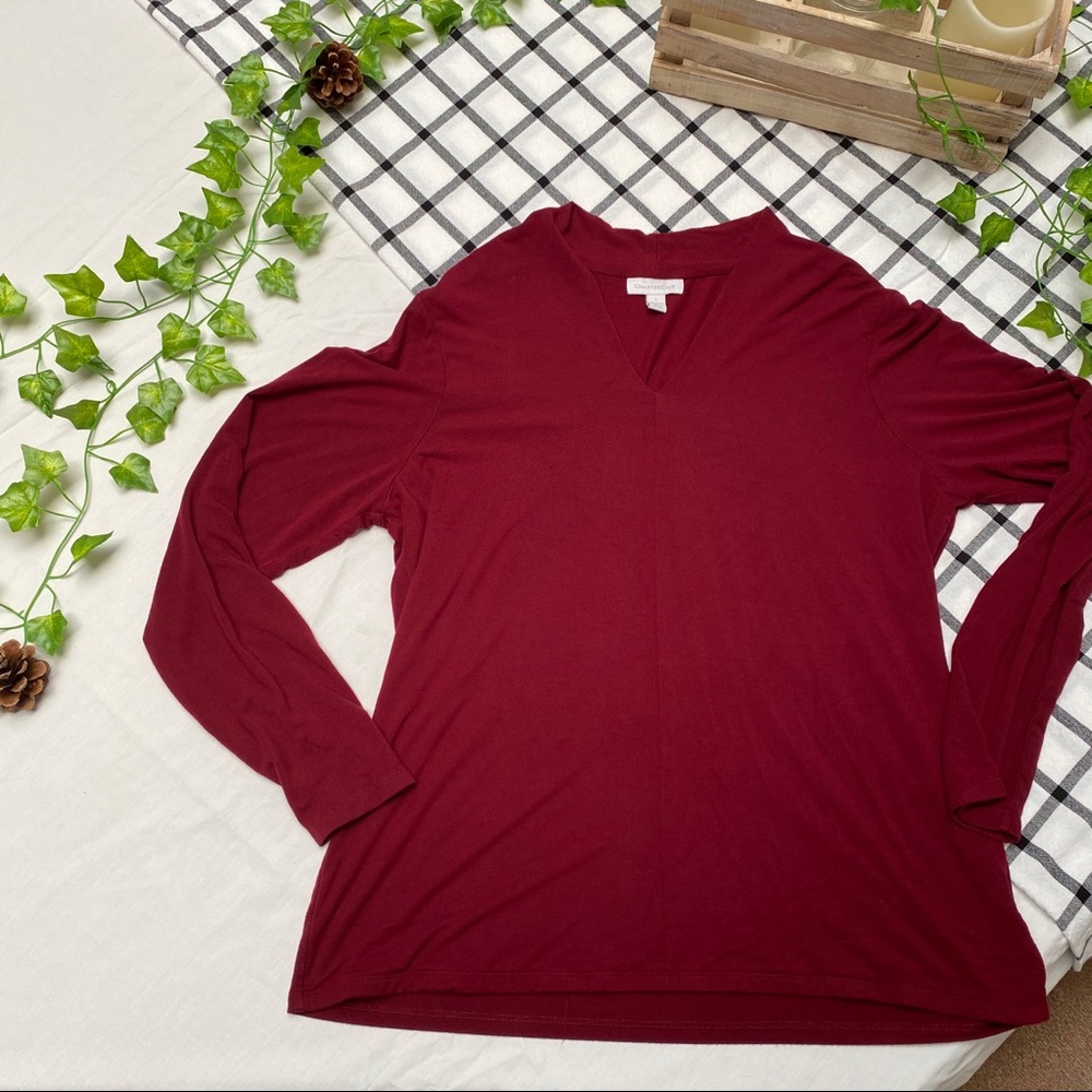 Charter club long sleeve blouse, Size L - Picture 5 of 7